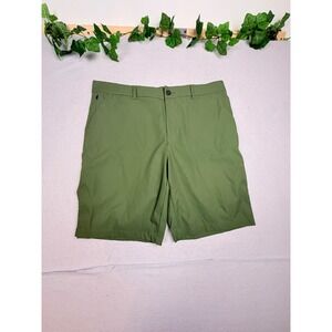 32 Degrees Cool Stretch Performance Mens Shorts 38 OliveGreen Golf Hiking Casual